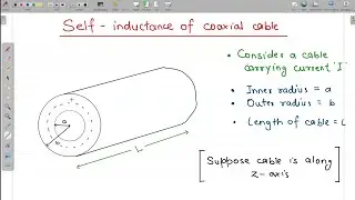 Self-inductance of coaxial cable/conductor || EMFT / EMT || BEU || EE, ECE || EM field theory