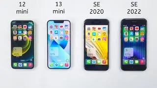 iPhone 12 mini vs 13 mini vs SE 2020 vs SE 2022 - iOS 18.2 SPEED TEST
