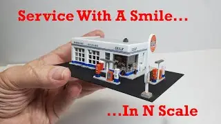N Scale City Classics Service Station