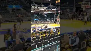 Chase Center VIP boxes are pretty much courtside 🔥🔥🔥