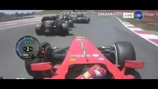 F1 Spain 2013  Fernando Alonso Start