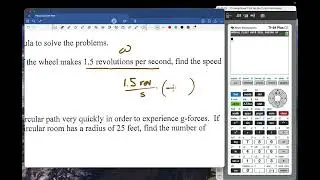 Angular Velocity - PreCalculus