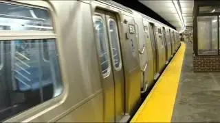 BMT Myrtle Av Line: Metropolitan Av & NIS bound R-160A-1 M trains @ Middle Village-Metropolitan Av!