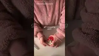 ASMR wrapping your birthday gift #asmrsounds #wrappinggifts #notalkingasmr