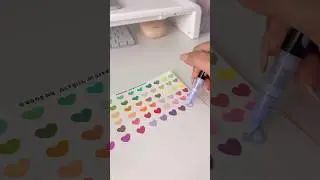 ✨🤍🌷 unboxing 72 acrylic markers! #stationery #unboxing #acrylic #markers #art #satisfying #asmr