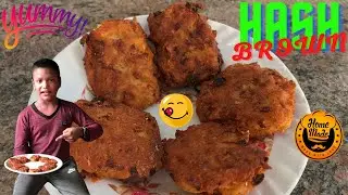 Hash Browns Recipe in Tamil | Homemade Simple Recipe | Potato Snack Restaurant Style | SathaViews 😋