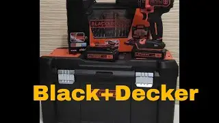 Black+Decker  дрель-шуруповерт ударная BDCHD18, 18В, 2х1.5Ач, + оснастка 104шт.