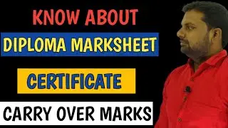 Must Know About Marksheet And Certificate Of Polytechnic Diploma|Marksheet, Certificate Of Diploma