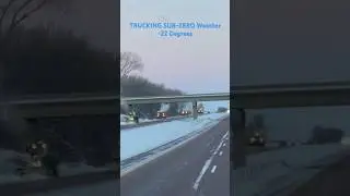 Iowa SUB-ZERO Weather -22 degrees #trucking