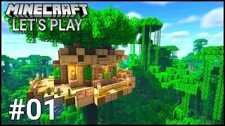 Minecraft Survival Let's Play - Jungle Tree House!!! - Ep. 01 [Minecraft 1.17 Survival Let's Play]