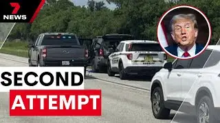 Donald Trump survives second assassination attempt on golf course | 7NEWS