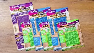 Grattage du 16 juin. 💜💚💙 Mots Croisés, vais-je enfin tout rafler ??? + Résultat LRDLC 🎡 🤞🏻🍀🙄💸💰