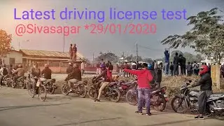 Latest driving license test @sivasagar