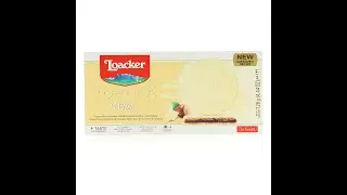 Loacker Tortina White Review! White Chocolate Covered Hazelnut Wafers Review!