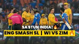Epic Upsets! SA Crushes India, England Dominates SL | WI vs ZIM Preview | 