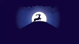 Animal  Moonlight landscape design in illustrator  Problem Solved - TechBD
