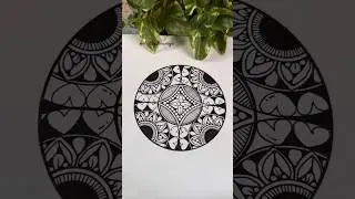 Mandala Tutorial | Simple Mandala step by step #mandalatutorial #mandalashorts #mandalaart #mandala