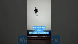 Boy Symbol in MS Word || Unicode characters #3d #boy #shorts