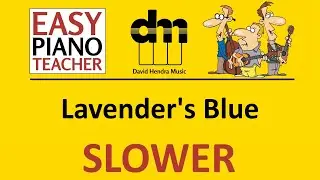 Lavender's Blue SLOW piano tutorial: EASY keyboard song (traditional) & note names #EPT 🎹