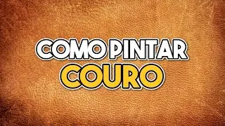 Como pintar Couro (efeito) com tintas nacionais e importadas