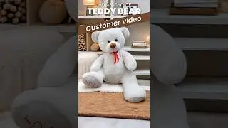 Viking Choice - 160 cm Giant white teddy bear: Soft, cuddly, and perfect for all ages! 🧸✨