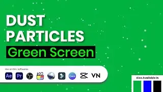 Dust Particles Green Screen Overlay | Floating Dust Effect | No Copyright