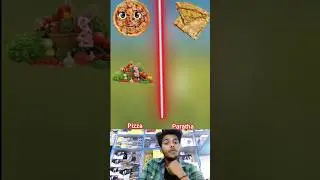 pizza vs paratha #shorts #vs #viral @pandeyfact @devkafact