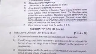 Mbbs pharmacology-2 muhs exam 2019