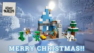 KDOT BUILDS | Lego Minecraft Snow Biome | MERRY CHRISTMAS!
