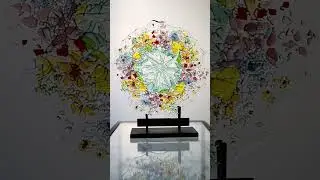 Fusing a Flower Bowl out of Scrap Glass #glassart #fusedglass #artglas