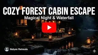 Cozy Cottage▪️ Soothing Ambience ▪️Water Stream▪️Night Light 