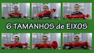 6 TAMANHOS de EIXOS Especiais, ideal para Serra Circular