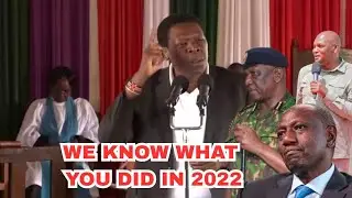 KABLA MUUE GACHAGUA ITABIDI MTUUE SISI WOTE KWANZA! Wamalwa Warns Police amidst Assassination,IEBC