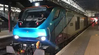 TP Express Class 68022 growls out of Leeds working 1F64 20/02/20