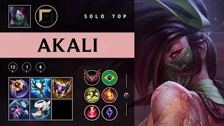 Akali Top vs Shaco - BR Grandmaster Patch 25.24