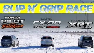 Полноприводный тест на снегу! Hyundai Palisade XRT Pro 2026 года против Honda Pilot TrailSport пр...