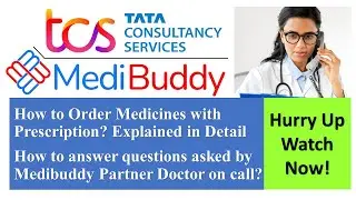 Medibuddy Cashless Medicines With Prescription | Call received from partner Doctor questions #tcs #3