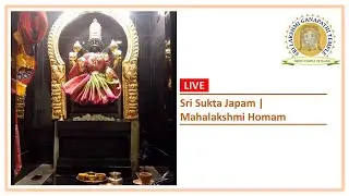 LIVE Darshanam | Sri Sukta Japam | Mahalakshmi Homam | Sri Lakshmi Ganapathi Temple