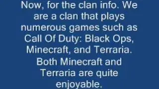 CDCH Clan for Minecraft,Terraria, and COD