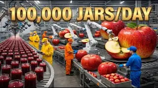 Inside a Modern Apple Jelly Factory: From Fresh Fruit to Jar (Full Process)