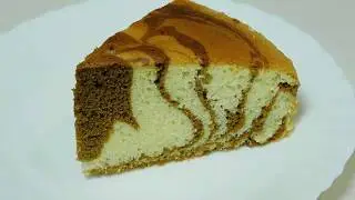 Soft Coffee Marble Cake Recipe Without Egg Smell | Zebra Cake Recipe