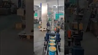 Automatic instant noodles cartons lidding with auto caps feeding  and lids orientation detection