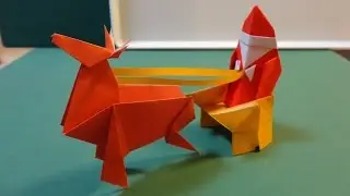 Origami Christmas - How to make an Origami Christmas Reindeer