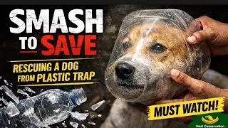 SMASH TO SAVE | Dog Rescued from Plastic Container Trap | Nest Conservation Society