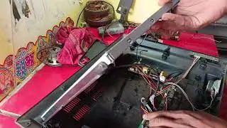Lady 24 inch TV repairing backlight problem mother board repairing