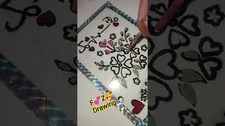 F💞Z🥰 drawing 👩🏻&zwj;🎨#shorts #art #drawing #glasspainting #fz #love #shortsfeed #trending #youtubeshort
