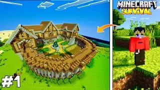 Minecraft PE Survival Series Ep 1 i Made Op Survival Base & Armour 