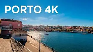 Porto Ribeira Walk 4K: Douro Riverfront & Ponte D. Lu&iacute;s I (ASMR, No Music) + Subtitles