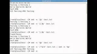 Linux Sed Utility 