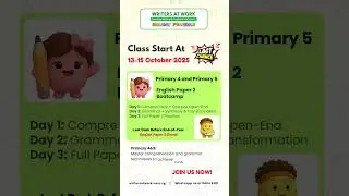 🚨 LAST CALL for the PSLE Marking Days Holiday Programmes! 🚨